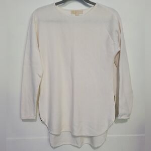 MICHAEL Michael Kors Knit High-low Tunic Sweater Top Size XS White